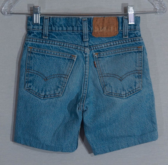 Kids Levi's Jean Shorts Vintage 70s 80s Made in U… - image 1