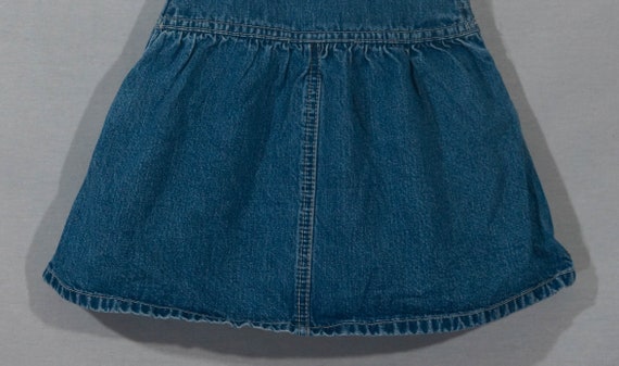 OshKosh Jean Dress Vintage Overalls Cut - Girls T… - image 6