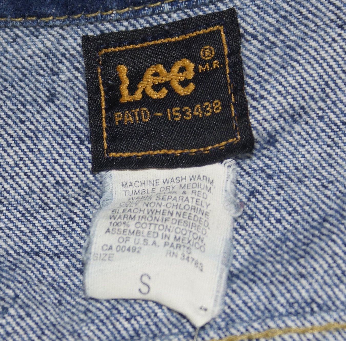 1970's Jean Jacket Vintage Denim Coat Original Lee Label - Etsy