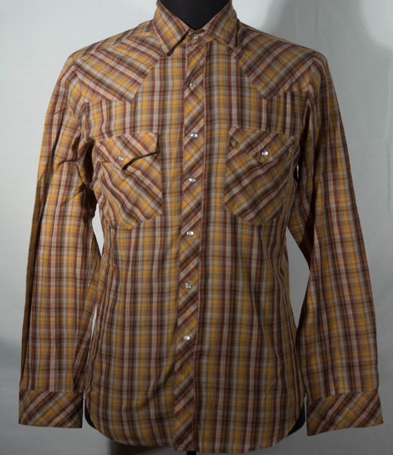 Vintage Western Wear Shirt 80s Pearly Snaps Madma… - image 3