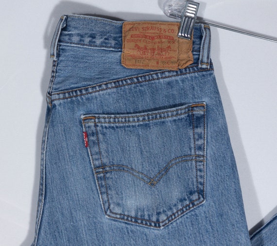 Vintage 501 Levi's 90s Worn-In Jeans Levi Red Tab But… - Gem