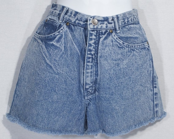 Vintage Jean Shorts Gitano Express Acid Wash Cut … - image 1