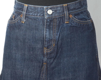Vintage Jean Skirt Bareback A-Line Cut '00 GAP Label - Size 4