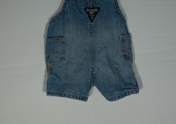 Baby Carhartt Overalls Shorts Blue Jean Patches D… - image 8