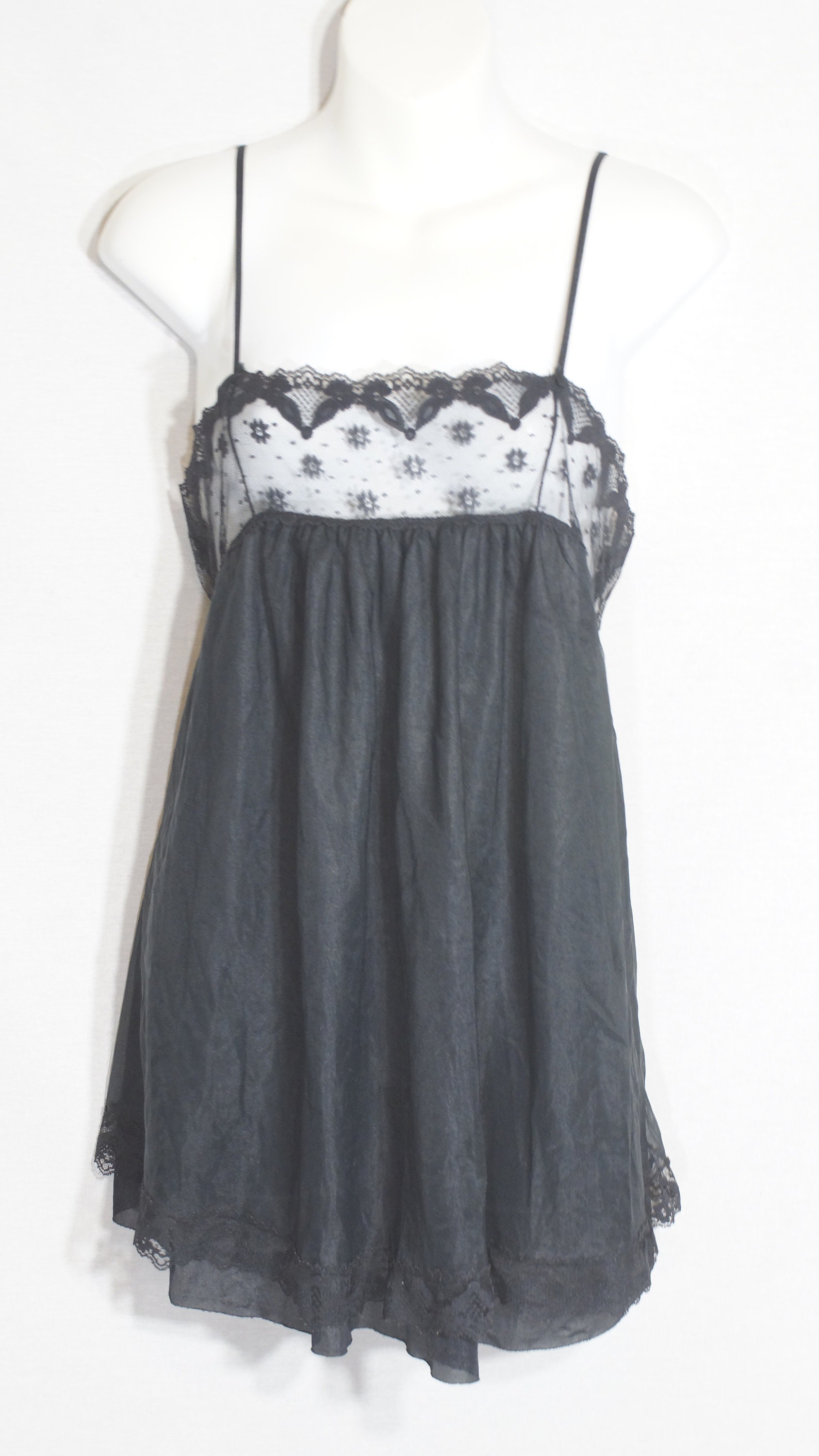 1970's Babydoll Slip Vintage JCPenney Lingerie Camisol Teddy Nightie ...