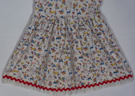 Vintage Handmade Girls Dress, 50s Rockabilly Styl… - image 2