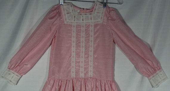 Vintage Girls Dress Drop Waist, Union Stamp Made … - image 6