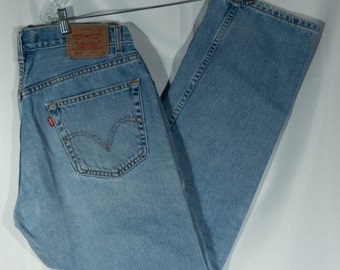 Vintage Levi's 505 Jeans Cotton Denim Red Tab Straight Leg  - Size 34 x 31