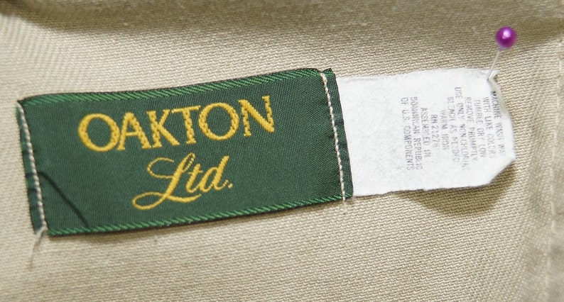 1970/'s Board Shorts Vintage Surfer Leisure Wear Snaps Oakton Ltd Label 36 Waist