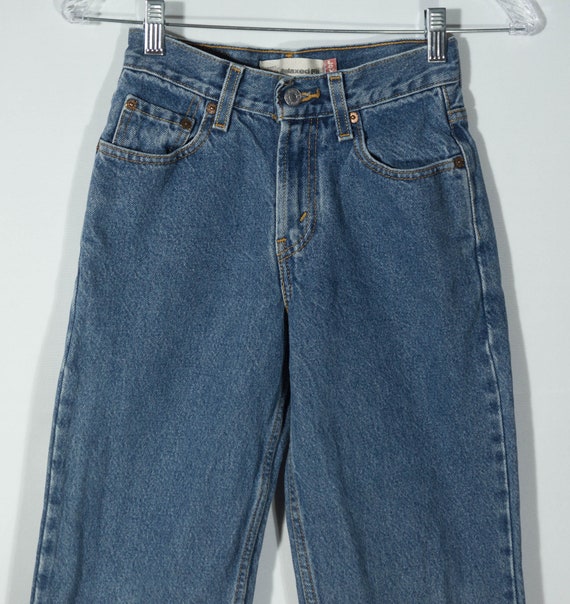 Vintage Kids Jeans Levi's 550 Red Tab Denim - Siz… - image 6