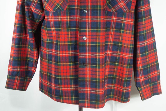 Vintage Pendleton Shirt Pure Virgin Wool Top 70s … - image 2