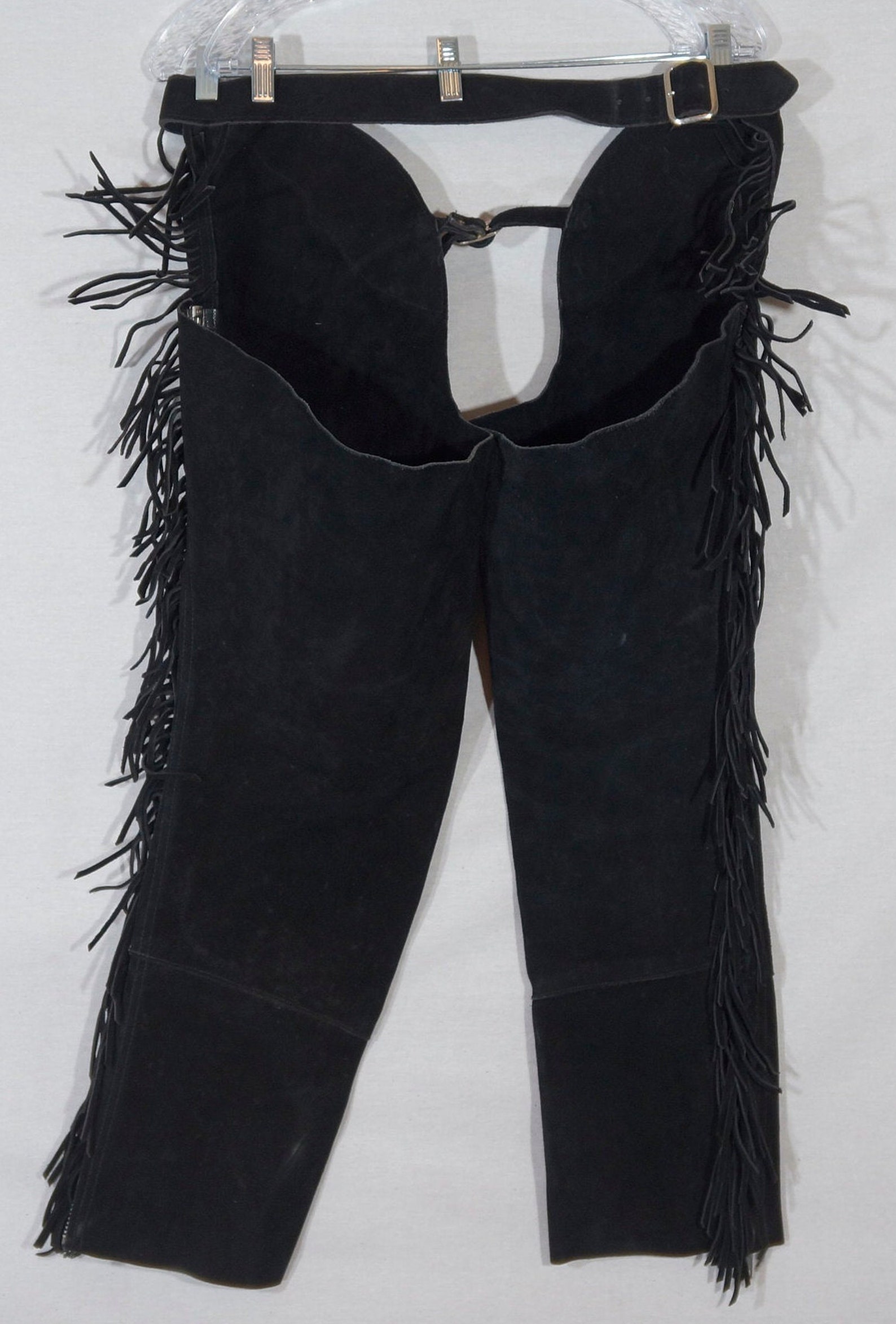 Vintage Equestrian Chaps Suede Leather Fringe Western Trail Etsy