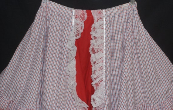 Vintage Square Dance Skirt 80s "Pitchfork" Label … - image 8