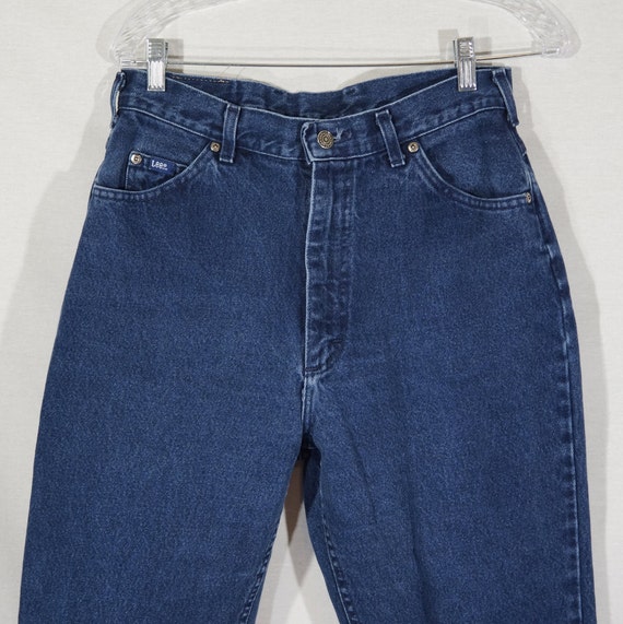 Vintage Lee Jeans Made in USA Mom Jeans 80s High … - image 5