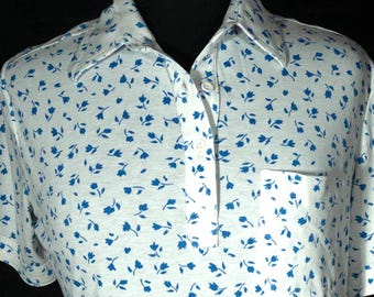 Polo de punto vintage estilo años 90, retro preppy - Talla S / 6 - 8