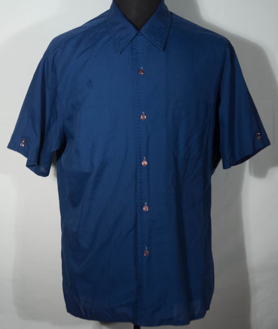 60s Shirt Vintage "Mr. California" Mod Square Hem… - image 2