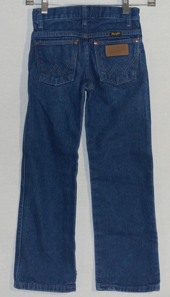 1980's Kids Jeans Vintage Wrangler's Western Deni… - image 3