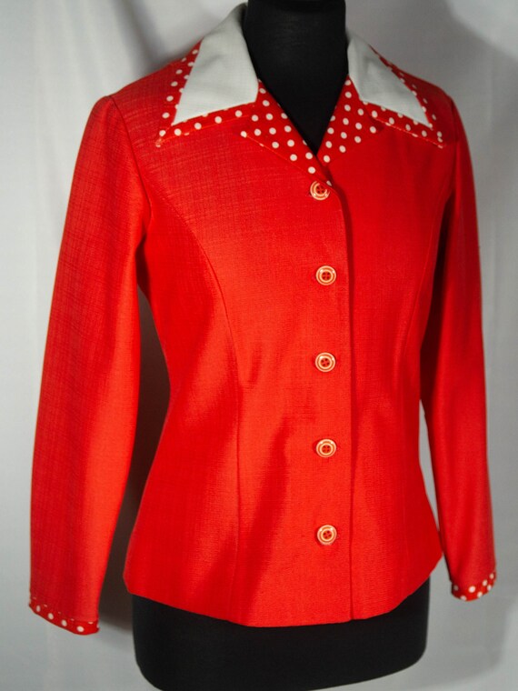 70s Jacket Top Vintage Jo Lester Blazer Shirt Win… - image 2