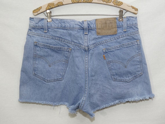 Vintage Levi's Jean Shorts 550 Orange Tab 80s Cut… - image 2