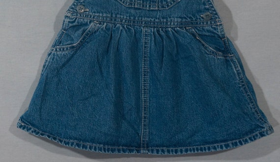 OshKosh Jean Dress Vintage Overalls Cut - Girls T… - image 3