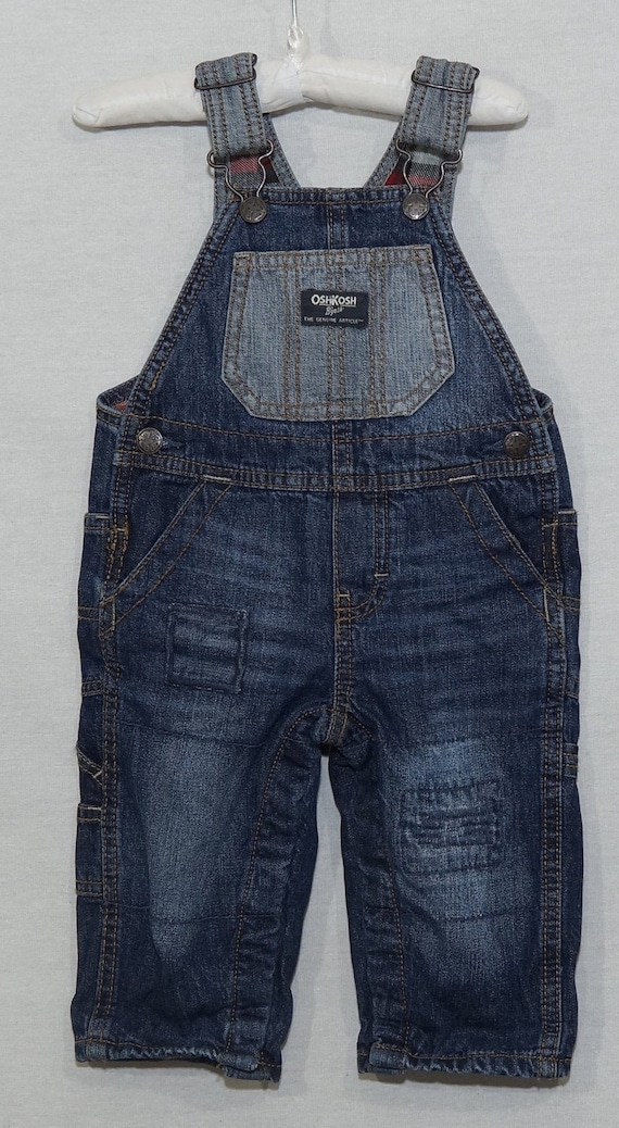 OshKosh Overalls Baby Jeans Vestbak Denim Patchwo… - image 2