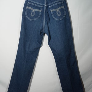Vintage Jeans Designer Jeans Retro Disco 70's 80's Made in Taiwan VTG Women's Size 13/14 27.5 inch Waist, 28" Hemmed Inseam, can be let out
