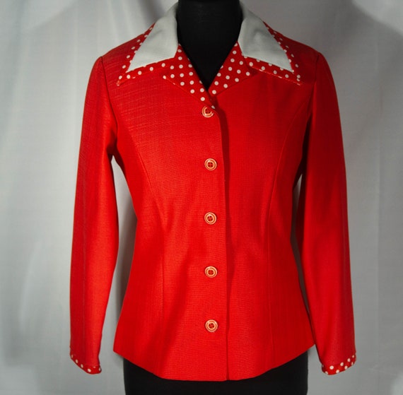 70s Jacket Top Vintage Jo Lester Blazer Shirt Win… - image 5