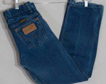 1980's Kids Jeans Vintage Wrangler's Western Denim Pants - Size 10