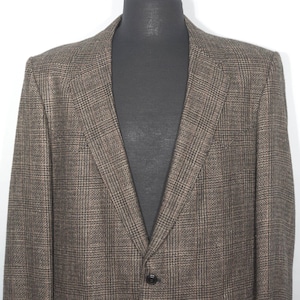 Vintage Tweed Wool Western Blazer: Circle S Cowboy Sport Coat, Size 44 L