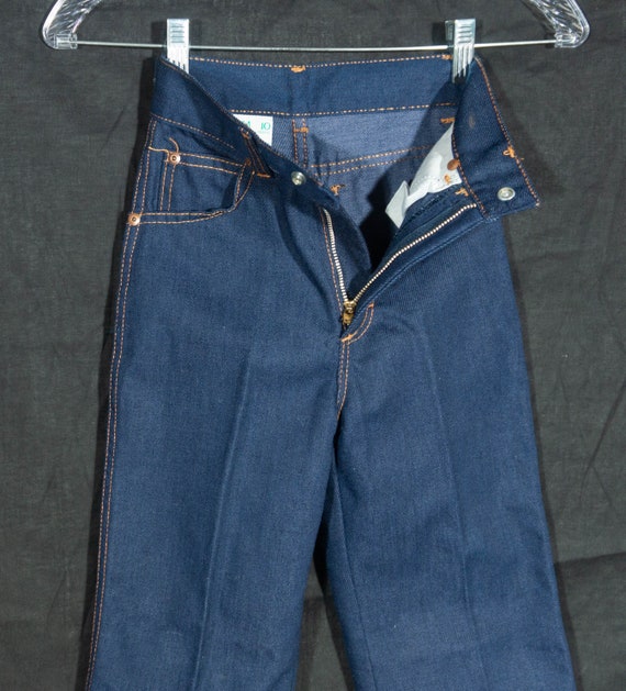 70s Kids Jeans Vintage SEARS Dark Blue Mint Condi… - image 8