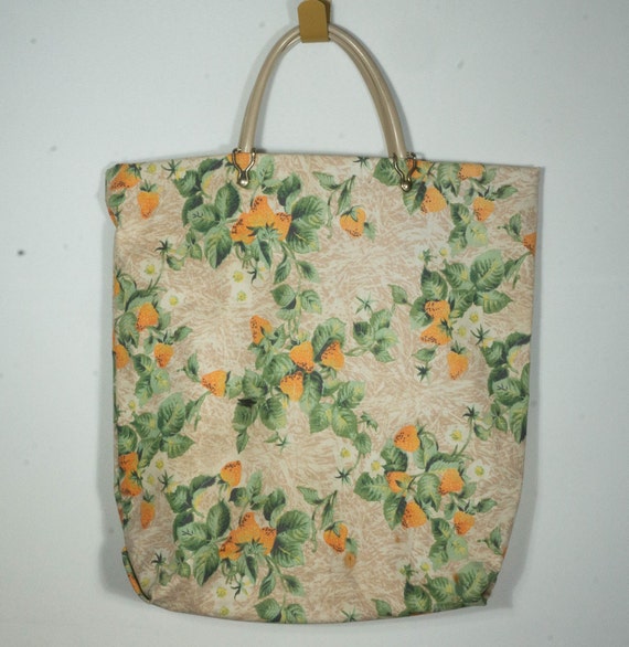 Vintage Tote Hand Bag Shopping Beach Market Bag S… - image 4