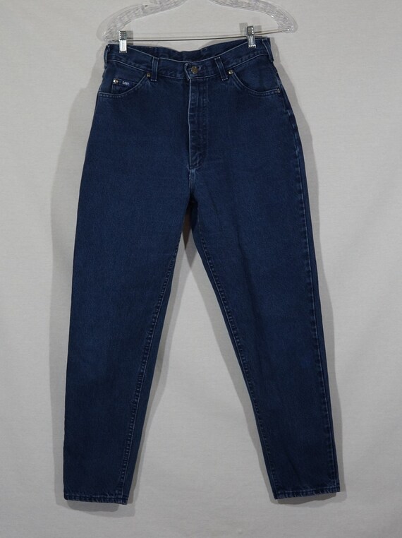 Vintage Lee Jeans Made in USA Mom Jeans 80s High … - image 4