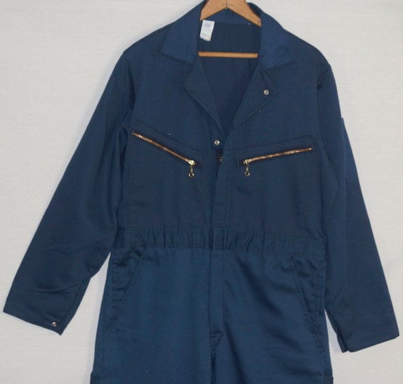 70s Coveralls Vintage Made in USA Blue Bell Label… - image 3