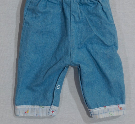 70s Baby Overalls Vintage Hand Made Romper Hand Sewn,… Gem