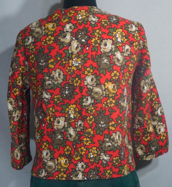 60s Mod Jacket Top Vintage Handmade Leisure Suit … - image 6