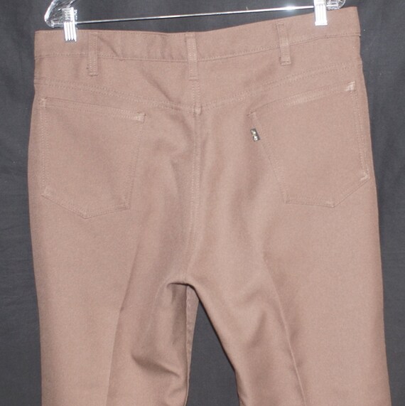 70s Levi's Pants Vintage Black Tab 517 Trousers -… - image 8