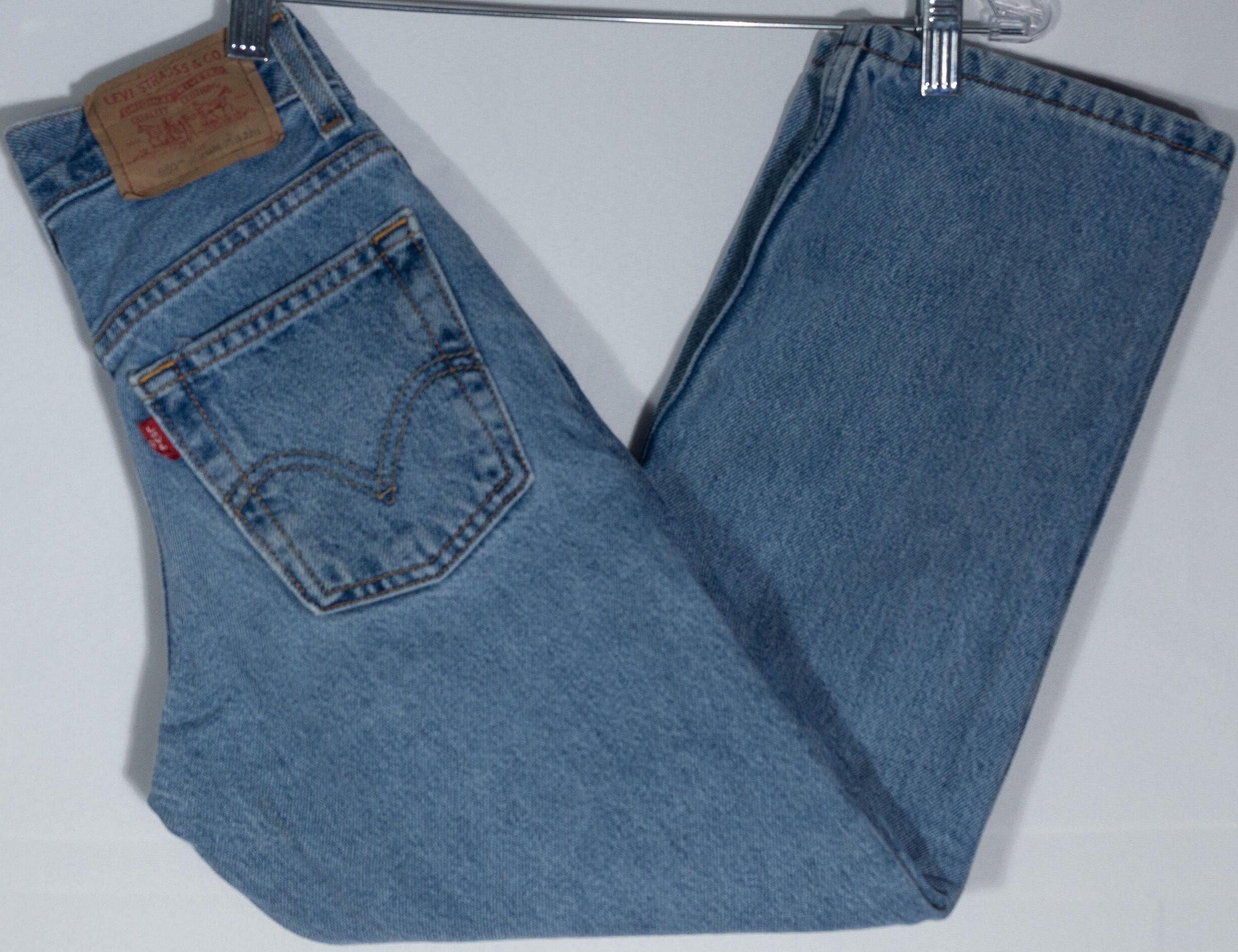Vintage 90s White Tab Kids Little Levi's Jeans Size 6 Slim