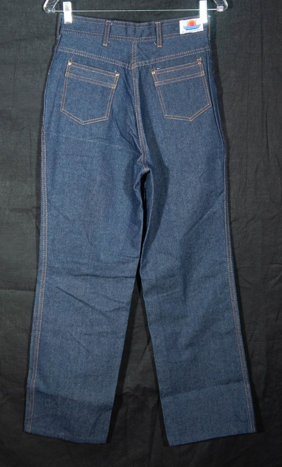 70s Jeans Vintage Bay Britches Denim Pants High R… - image 2