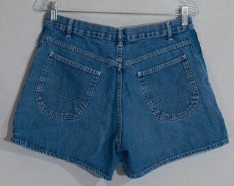 90s Jean Shorts Vintage Op Lightweight Denim Shortie Shorts - 30" Mid Rise Waist