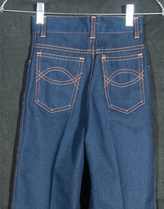 70s Kids Jeans Vintage SEARS Dark Blue Mint Condi… - image 6