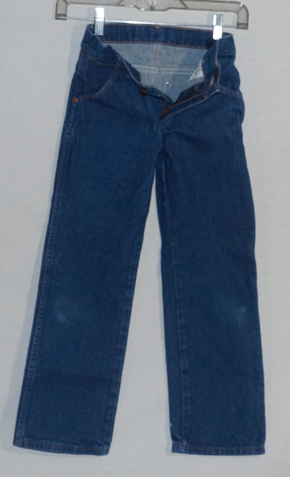 1980's Kids Jeans Vintage Wrangler's Western Deni… - image 4