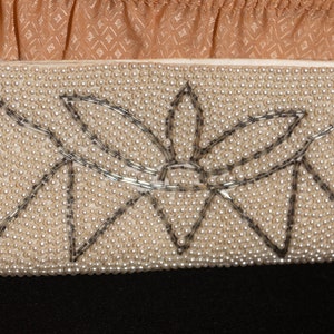 Vintage Perlen Geldbörse La Regale Clutch Handtasche Avantgarde Stil Japanische Abend Handtasche Clutch Made in Japan Reißverschlussfach