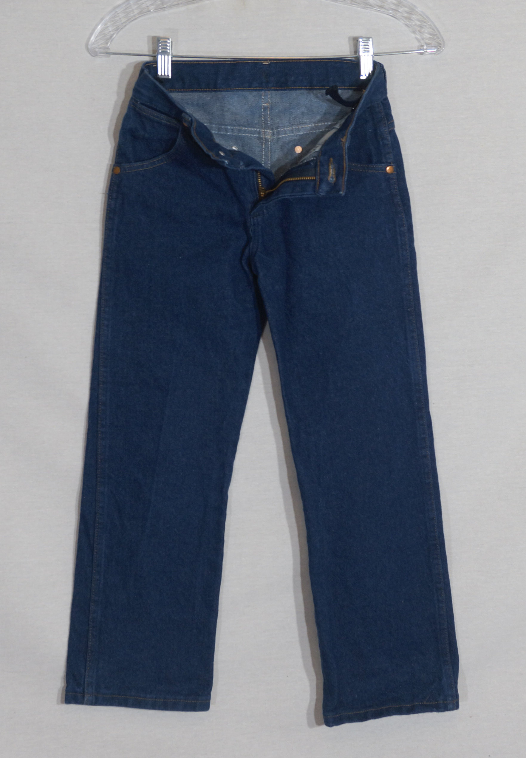 Vintage Wrangler's Kids Jeans 80s Western Dark Blue Wash - Etsy België