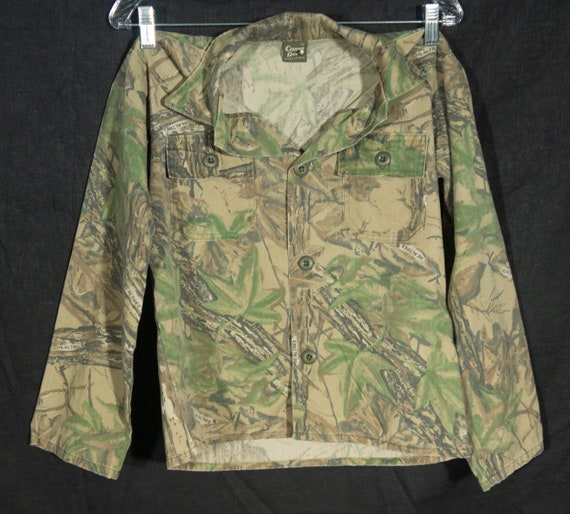 Kids Camoflauge Jacket Vintage Made in USA 80s "C… - image 3