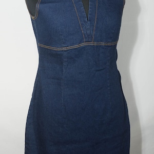 Empire Denim Dress Etsy