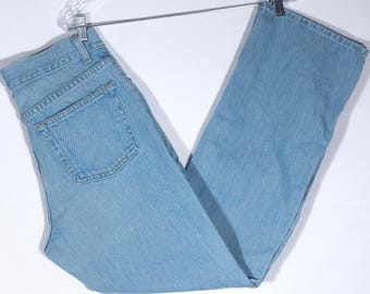 Vintage in de VS gemaakte Gap-jeans: bootcut denim met lichte wassing, damesmaat 10