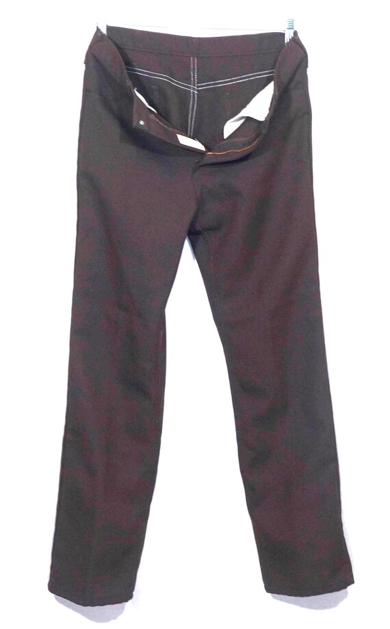 Vintage 70s Wrangler Western Pants: Brown Bootcut… - image 7
