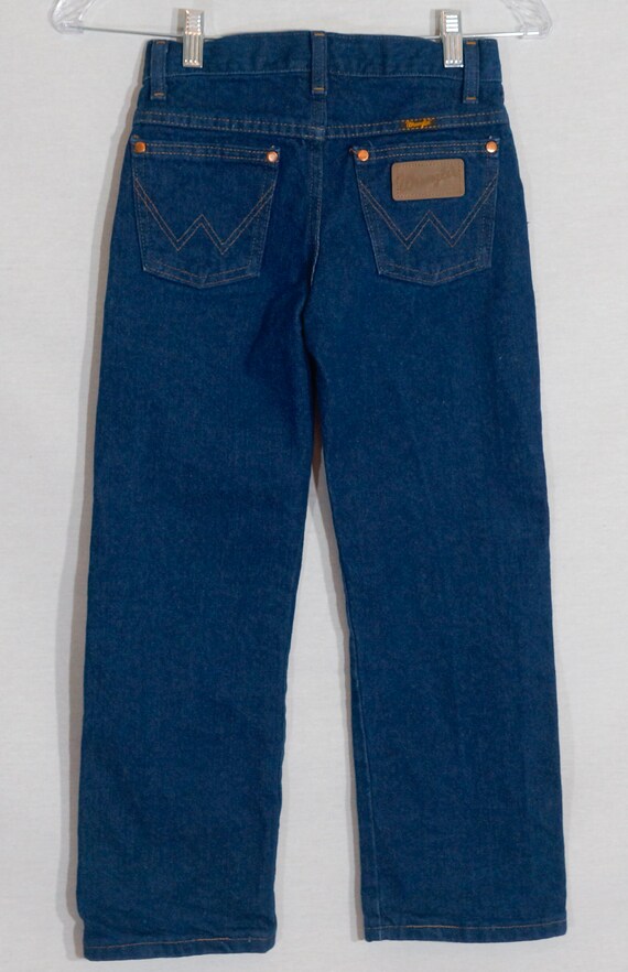 Vintage Wrangler's Kids Jeans 80s Western Dark Blu