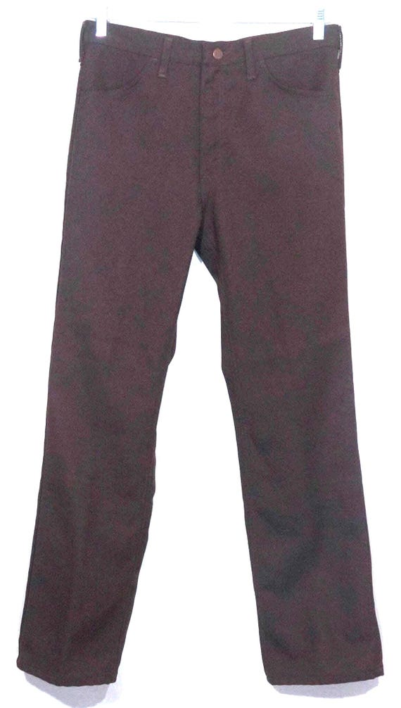 Vintage 70s Wrangler Western Pants: Brown Bootcut… - image 3