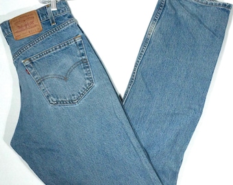 Vintage Levi's Jeans USA Made 1997 Label Straight Leg - Size 31 x 35